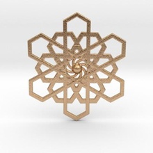 interior de estrela jóias pingente pendentes 3d print model - Mito3D