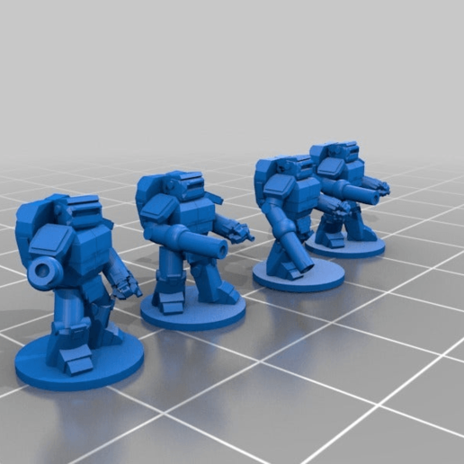 innersphere battle armor art models battletech infantry 3D print model - Mito3D