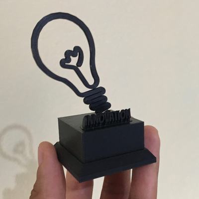 innovation trophy 3d print model - Mito3D