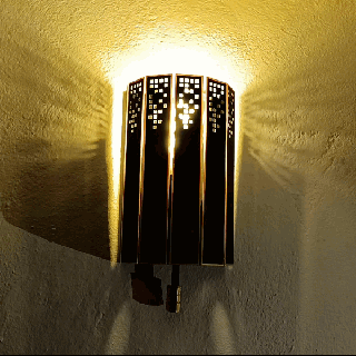 innovativ Mauer Lampe Leuchter lampenxkulte anwenden Licht Beleuchtung Dekoration LED Steckdose e27 Bildschirm 3d print model - Mito3D