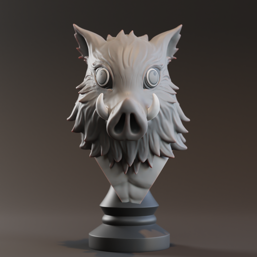 inosuke hashibira demon slayer 3D print model - Mito3D