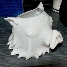 inosuke planter pot flowerpot inocule demon slayer kimetsu yaiba 3d print model - Mito3D