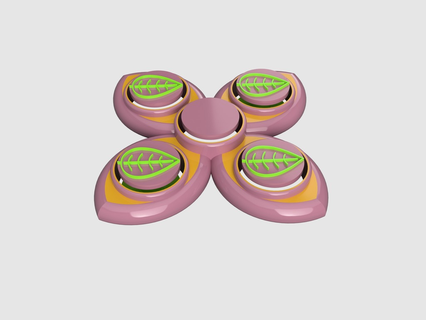 inov 3d flower power quad Game adhd autism dual fidget hand spinner spinners toy game toys playset accessories 3d print model - Mito3D