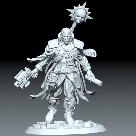 Inquisitor Spiel Harz elegoo Realität anycubic Tischplatte Unterstützung Eisenhorn Figur Imperium Warhamme Miniatur wh40k Kriegsspiel Tafel Statue Kunst 3D print model - Mito3D