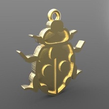 insect pendant jewelry jewel ladybug 3d print model - Mito3D