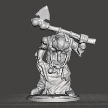 insectoid fly warrior miniature model fantasy games dnd rpg insect barbarian hero enemy monster fighter demon hunter dungeons and dragons 3dprint wargames final warcraft pathfinder lord of the rings thri kreen 3d print model - Mito3D
