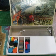 inserto 1987 channel tunnel game boardgame boardgames accessories components inserts organizer toy 3d print model - Mito3D