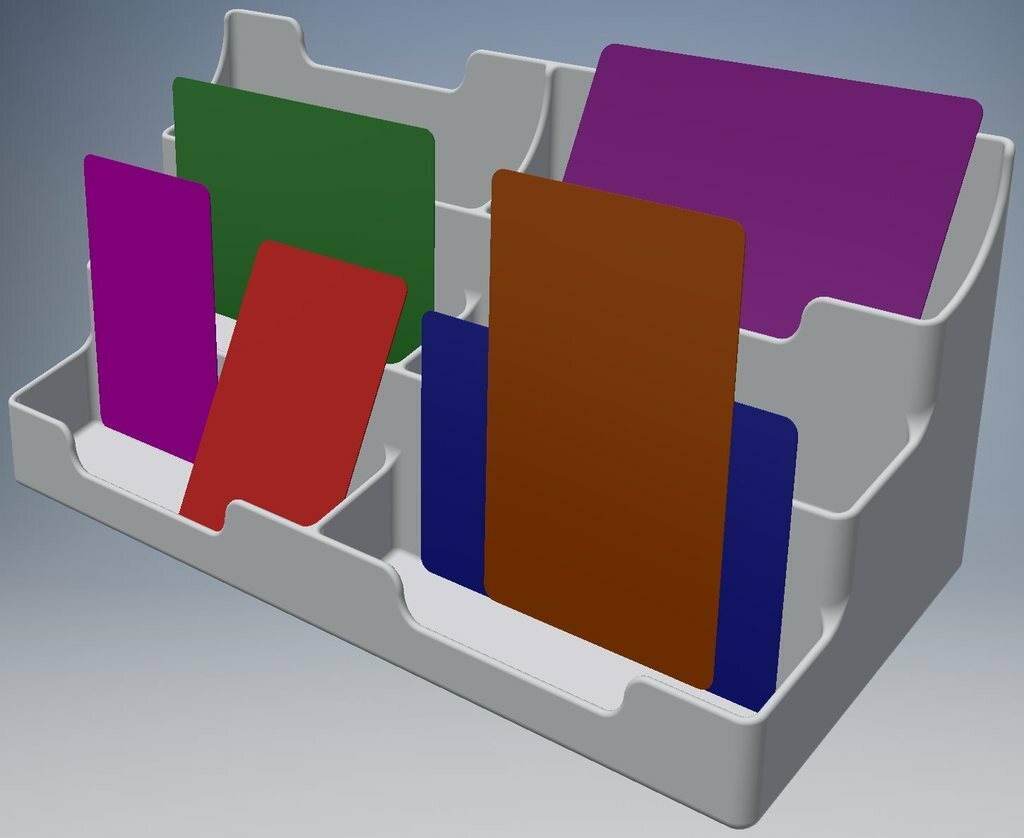 inserto cartas juegos colina baja juego mesa inserciones tablero insertar tarjetas porta sujeta universal juguete accesorios 3D print model - Mito3D