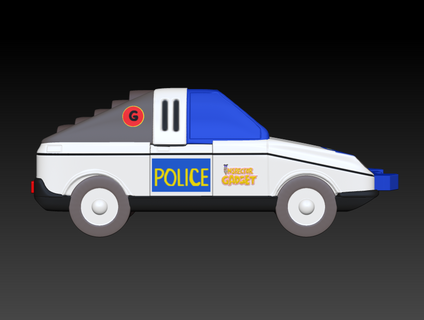 Inspektor Gadget Auto Wagen Genius Detektiv 3d print model - Mito3D