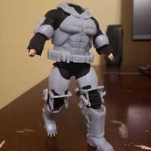 inspirado batman xe traje 1 12 vtoys cuerpo Arte armadura acción figura 3d print model - Mito3D