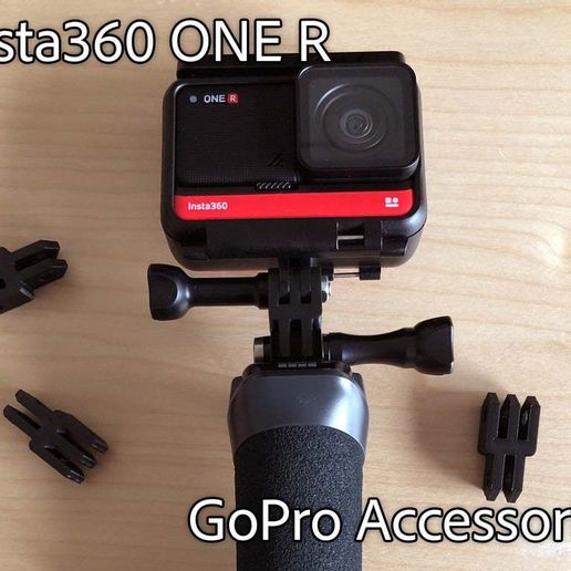 insta360 gopro accessories adapter camera mount sport outdoors 3D print model - Mito3D