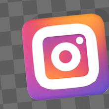 instagram social réseau logo art affiche Entreprise 3d 3d print model - Mito3D