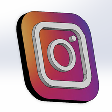 Instagram logotipo 3d print model - Mito3D