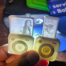 Instagram foto Câmera chaveiro litofania namorados gadget chave 3d print model - Mito3D