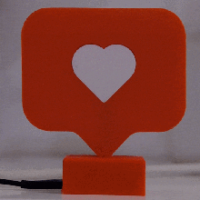 instalamp home connected smart iot heart valentine love decoration lamp 3d print model - Mito3D