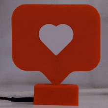 instalamp casa conectado smart iot corazón día de san valentín amor la decoración lámpara 3d print model - Mito3D