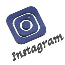 instargam a arte instagram 3d print model - Mito3D