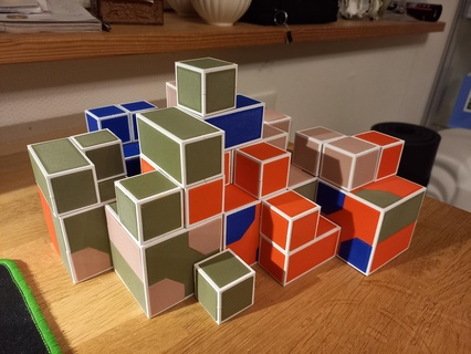 l 39 isola figura 3d forma isole tavola gioco tavolo famiglia tattile cubi giocattolo ragazzi grande giocare all'aperto cubo strategia tattico 3d print model - Mito3D