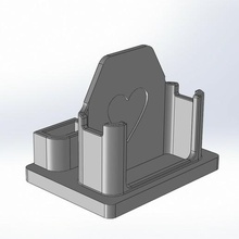 insulin pump holder support from a 3d print model - Mito3D