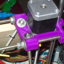 entegre motor mount çerçeve köşe rod clamp prusa mendel çeşitli z ekseni step reprap bölüm parametrik openscad model 3d 3d print model - Mito3D