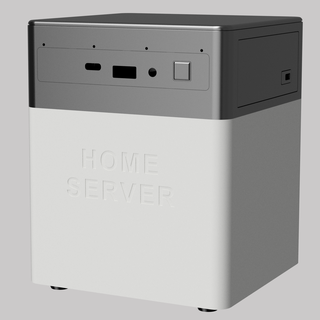 intel nuc 4x25' hdd ssd housing home server 3d print model - Mito3D