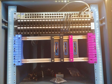 intel nuc server mount cluster rack computer 3d print model - Mito3D