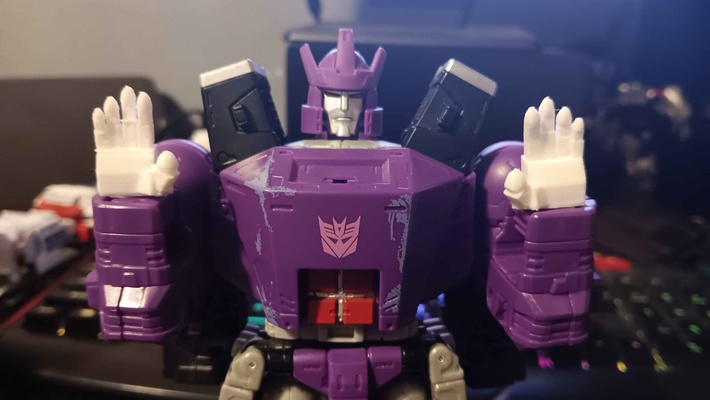 interchangeable mains royaume héritage galvatron art transformateurs jouet figure améliorer 3d print model - Mito3D