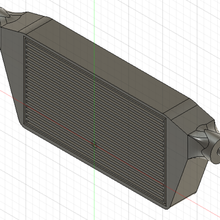 intercooler gioco 1 24 raffreddamento motore macchina modello ammissione 3d print model - Mito3D