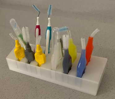 dişler arası fırça Kulp destek diş doktoru 3d print model - Mito3D
