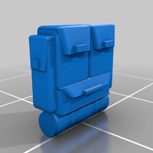 intergalactic boyscout rucksack tool 3d printing miniature guard backpack 28mm 3d print model - Mito3D