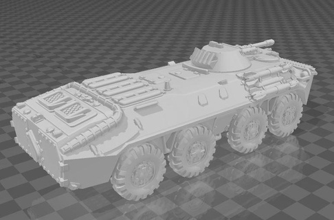 galaksiler arası muhafızlar motor tüfek bölünme btr 80 kimera apc vekil masaüstü savaş oyunları Rusya askeri imparatorluk koruma 3d print model - Mito3D