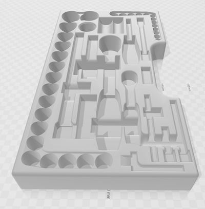 interior maletín magnusson 1ere g n racionar herramientas douille porte outils trinquete cl bricolaje 3d print model - Mito3D