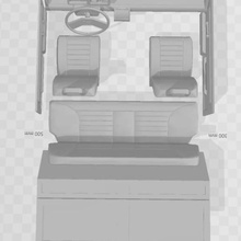 interior fíat panda cuerpo 1 10 rc pandilla 93 escala tractor 3d print model - Mito3D
