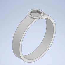 entrelazado anillo artilugio joya aleatorio 3d print model - Mito3D