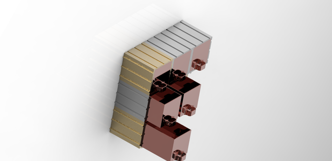 verriegelbar Schublade Möbel Lager modular Kabinett Kunst Innere 3d print model - Mito3D