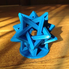 enclavamiento de tetraedros arte 3d print model - Mito3D