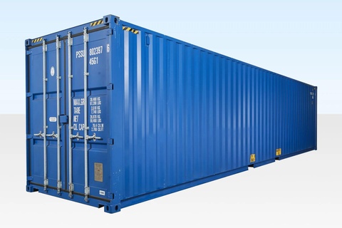 intermodal container 40ft iso 1496-1 high cube Architecture sea maersk cimc 1 teu milvan seavan 3d print model - Mito3D