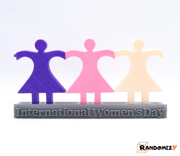 international women's day women love support art print place printinplace gift ideas decoration randomizy 3d print model - Mito3D