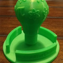 international womens day stem light bulb art 3d print model - Mito3D