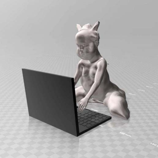 Internet troll sculture 3D print model - Mito3D