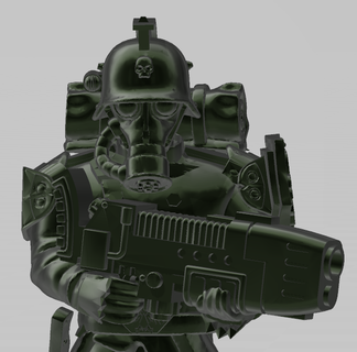 interestelar exército idiota 23rd sar homens toupeira soldado solar 3d print model - Mito3D