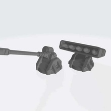 interstellare Armee - trench raider Maschinenkanone-Raketenwerfer Spiel Fahrzeuge 3d print model - Mito3D