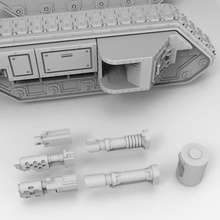 interstellar army all-purpose carrier heavy weapon sides 28mm scifi miniature model tank wargaming 3d print model - Mito3D
