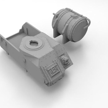 yıldızlararası ordu alev tankı orta oyun minyatür wargaming scifi tank 28 mm 3d print model - Mito3D