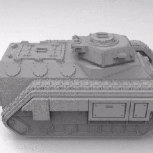 interstellar army infantry fighting vehicle middles game miniature wargaming scifi apc transport tank 28mm 3d print model - Mito3D