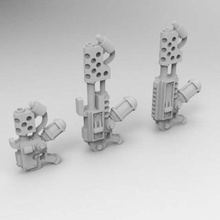 yıldızlararası ordu jarhead el barbeküler sanat modelleri scifi flamethrower 28 mm 3d print model - Mito3D