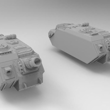 interestelar ejército lemoine russel donnerer art 28mm la artillería en miniatura scifi tanque wargaming modelos 3d print model - Mito3D