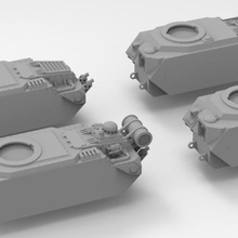 yıldızlararası ordu lemoine russel tank gövdeleri sanat 28 mm gövde minyatür scifi wargaming modelleri 3d print model - Mito3D