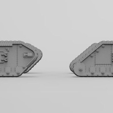 interestelar ejército lemoine russel lados del tanque art 28mm en miniatura scifi lado sponsons wargaming modelos 3d print model - Mito3D