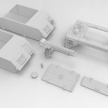 interstellaire armée fourniture réservoir 3d print model - Mito3D